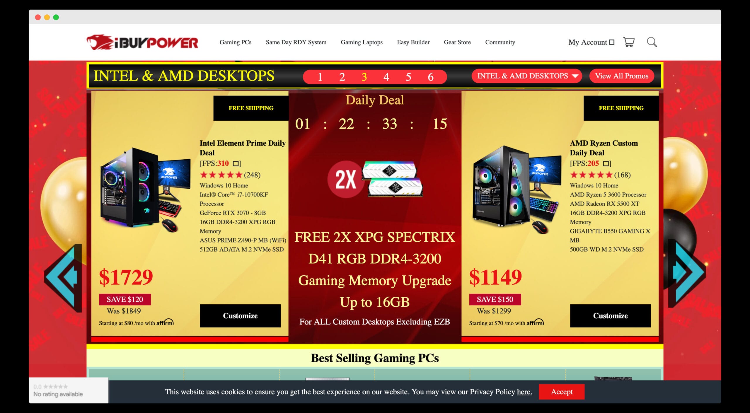 iBuyPower, A website for pre-built and customized PCs
